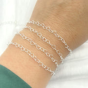 Sterling Silver Heart Link Chain